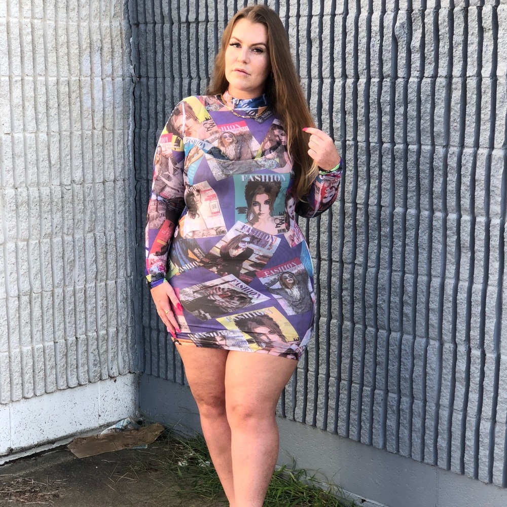 Call it fashion mash mini dress - Large - Picture 1 of 4